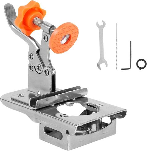 Concealed Door Hinge Jig 35mm Stainless Steel Locking Cabinet Hinge Jig Accurate Hinge Drilling Jig Guide Adjustable Puncher Locator Hole Drilling Positioning Tool for Cabinet US(Loser,silver) in Kuwait