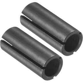Router Collet Driver Adapter, 12mm to 8mm 1/2" Outer Dia, Lathe CNC Milling Bit Shank Carving Machine - (Applications: for Wood and Metal Milling), 2-Pieces