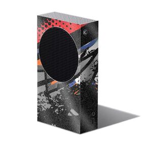 Carbon Fiber Gaming Skin Compatible with Xbox Series S - Grunge Cyan - Premium 3M Vinyl Protective Wrap Decal Cover - Easy to Apply | Crafted in The USA by MightySkins