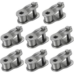 uxcell 5Pcs 085-1/#41-1 Chain Offset Half Link Roller 1/2" Pitch Carbon Steel Master Connector Links for 085-1 Roller Chain