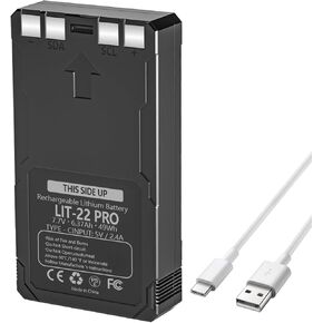 REYTRIC Upgrade 6370mAh LIT-22Pro 7.7V Rechargeable Battery Pack Replacement for SPYPOINT LIT-22 Rechargeable 7.4V Lithium Battery Compatible with Trail Camera Flex-M Flex-S Flex G-36 Flex-Plus