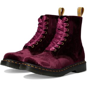Dr. Martens Women's Vegan 1460 Pascal Velvet 8 Eye Boot Fashion