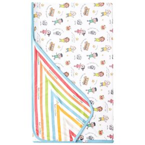 Jumbo Premium Knit 3 Layer Stretchy Throw Blanket "CoComelon" by Copper Pearl