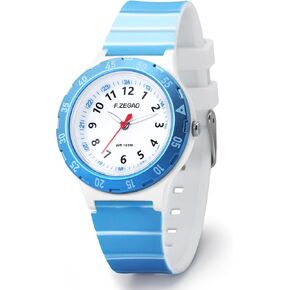Kids Analog Watches for Boys Girls, 100M Waterproof Kids Watches with Soft Silicone Band Easy to Read for Ages 5-16 Kids Christmas Tree Gifts