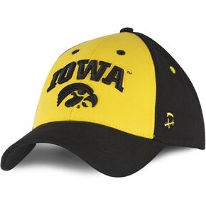 University of Iowa Hawkeyes Baseball Hat Adjustable Cap Mens & Womens Football Wrestling Basketball Softball (IOWA-022HT)