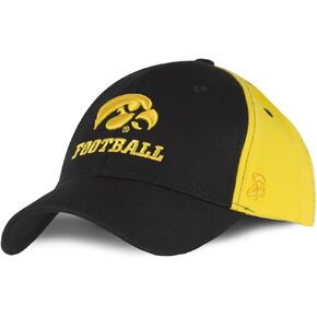 University of Iowa Hawkeyes Baseball Hat Adjustable Cap Mens & Womens Football Wrestling Basketball Softball (IOWA-022HT)