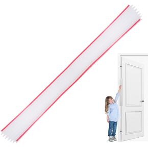 3.3 Ft Door Pinch Guard, Clear Door Hinge Cover, Door Protector for Finger Safety, Door Finger Pinch Guards Heavy Duty, Door Jam Shield, Finger Pinch Guard Door Stopper