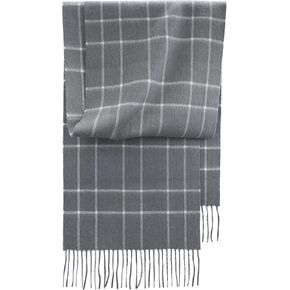 SEECOSY 100% Cashmere Scarf - Plaid Check Tartan Warm Soft Scarf, Gift for Women and Men