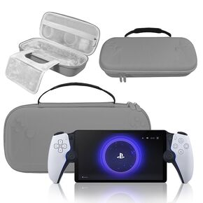 Carry Case For Playstation Portal remote player for PS5 Console holds accessories BEADY Travel and Storage Protection for charger and more GREY