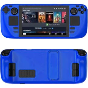 حافظة Steam Deck، حافظة Steam Deck OLED، حافظة واقية بمسند لسطح البخار/Steam Deck OLED، ملحقات سطح البخار المخصصة للسقوط والخدوش والغبار وبصمات الأصابع- (أخضر) in Kuwait