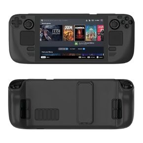 Steam Deck Case,Steam Deck OLED Case,Kickstand Protective Case for Steam Deck/Steam Deck OLED, Steam Deck Accessories That are Resistant to Drops, Scratches, dust, and Fingerprints-(Green)