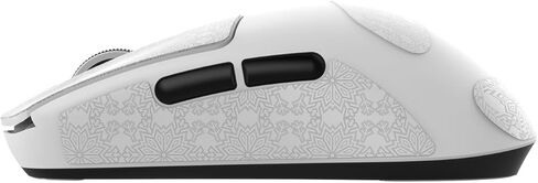 ماوس ألعاب لاسلكي خفيف الوزن من Attack Shark R6، فأرة كمبيوتر بمستشعر PAW 3950Max مع استقصاء شمالي 52480،8 كيلو هرتز، 42K DPl، مفتاح OMRON Optaicl، شحن USB-C، 7 أزرار قابلة للبرمجة (أسود وملصق) in Kuwait