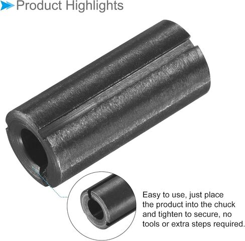 Router Collet Driver Adapter, 12mm to 8mm 1/2" Outer Dia, Lathe CNC Milling Bit Shank Carving Machine - (Applications: for Wood and Metal Milling), 2-Pieces in Saudi Arabia