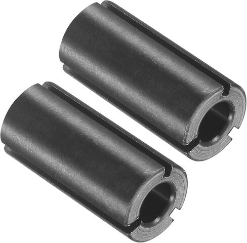 Router Collet Driver Adapter, 12mm to 8mm 1/2" Outer Dia, Lathe CNC Milling Bit Shank Carving Machine - (Applications: for Wood and Metal Milling), 2-Pieces in Saudi Arabia