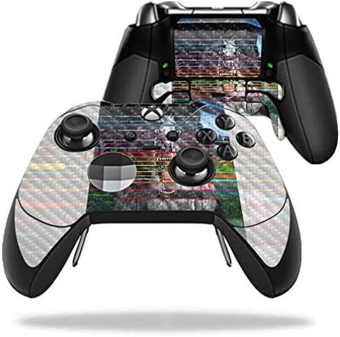 MightySkins Carbon Fiber Skin for Microsoft Xbox One Elite Controller - Elegant Giraffe | Protective, Durable Textured Carbon Fiber Finish | Easy to Apply, Remove, and Change Styles | Made in The USA in Saudi Arabia