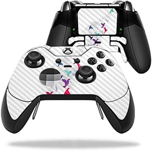 MightySkins Carbon Fiber Skin for Microsoft Xbox One Elite Controller - Elegant Giraffe | Protective, Durable Textured Carbon Fiber Finish | Easy to Apply, Remove, and Change Styles | Made in The USA in Saudi Arabia