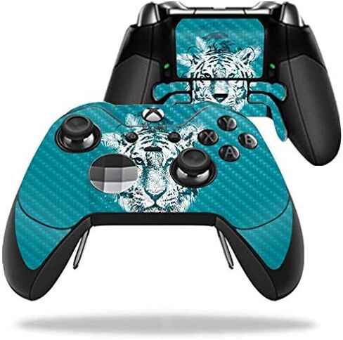 MightySkins Carbon Fiber Skin for Microsoft Xbox One Elite Controller - Elegant Giraffe | Protective, Durable Textured Carbon Fiber Finish | Easy to Apply, Remove, and Change Styles | Made in The USA in Saudi Arabia