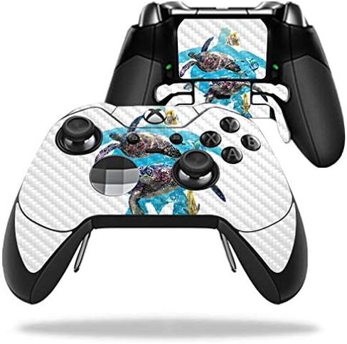 MightySkins Carbon Fiber Skin for Microsoft Xbox One Elite Controller - Elegant Giraffe | Protective, Durable Textured Carbon Fiber Finish | Easy to Apply, Remove, and Change Styles | Made in The USA in Saudi Arabia