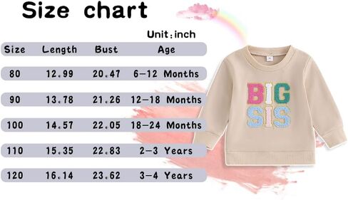 Chloefairy Big Sister Little Sister Matching Outfits Lil Sis Bubble Romper Big Sis Shirt Sweatshirt Sibling Outfits in Kuwait