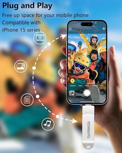 Type C Flash Drive 128GB-3.1 USB C Drive Read Speed Up to 150MB/s, OTG Thumb Drive with Type A and Type C Ports, Flash Drive for Android Phone/PC/Laptop/Mac(Silver) in Saudi Arabia