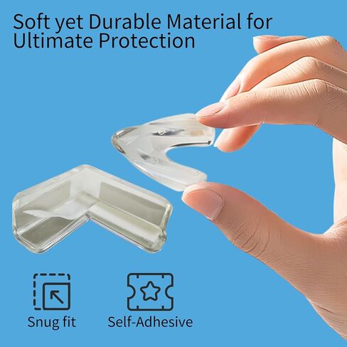 16-Pack L-Shaped Corner Protectors – Multi-Use Foam Safety Bumpers for Sharp Furniture Edges – Easy to Install in Saudi Arabia