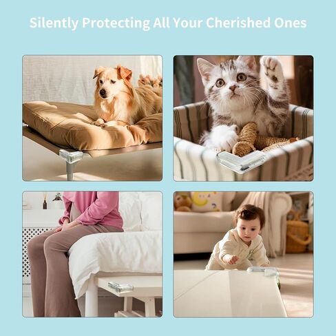 16-Pack L-Shaped Corner Protectors – Multi-Use Foam Safety Bumpers for Sharp Furniture Edges – Easy to Install in Saudi Arabia