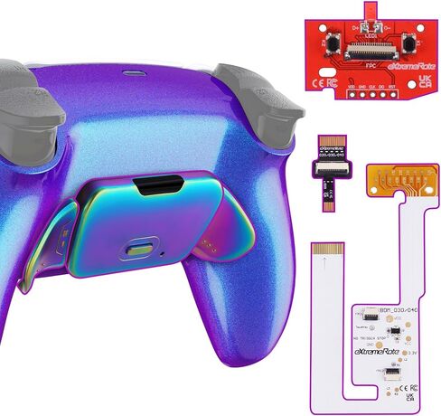 أزرار معدنية حقيقية بيضاء للغاية RMB RISE V3 Remap Kit لوحدة تحكم PS5 BDM-030 040 050، لوحة ترقية مُعاد تصميمها وأزرار خلفية قابلة للبرمجة لوحدة تحكم PS5 - بدون وحدة تحكم in Saudi Arabia