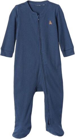 GAP Unisex Baby Two Way Zip Footed One-piece Outfit in Saudi Arabia