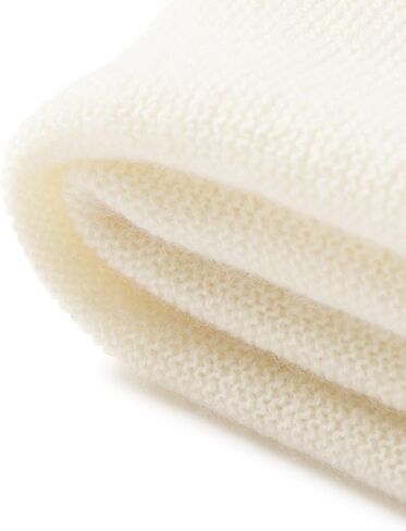 State Cashmere Luxe Scalloped Hem Lightweight Throw Blanket 100% Pure Cashmere Ultra Soft Accent Blanket for Couch, Sofa, & Bed (Undyed White, 40"x30") in Kuwait