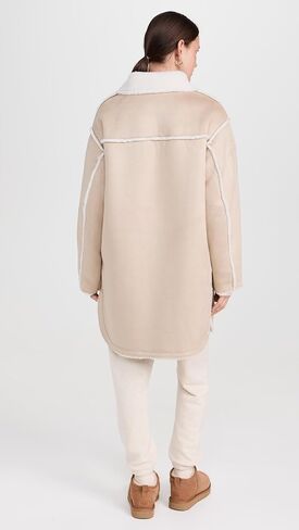 UGG Womens Takara Luxefluff Mid Jacket Coat in Kuwait