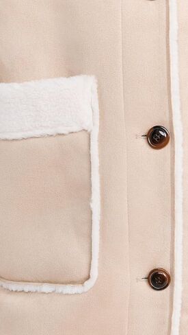 UGG Womens Takara Luxefluff Mid Jacket Coat in Kuwait