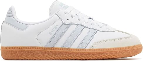 Adidas Samba OG Womens Sneaker (White Halo Blue Gum, 5.5, IE0877) in Saudi Arabia