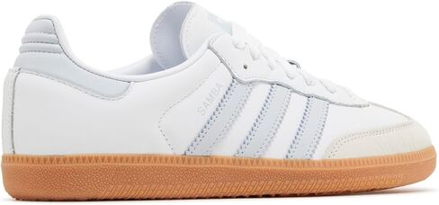 Adidas Samba OG Womens Sneaker (White Halo Blue Gum, 5.5, IE0877) in Saudi Arabia