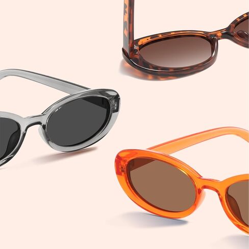 miyya Trendy Polarized Sunglasses Women, Oval Sunglasses for Women Men, Retro Sun Glasses for Women 2024, UV Protection in Saudi Arabia