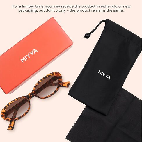 نظارات شمسية مستقطبة عصرية للنساء من miyya، نظارات شمسية بيضاوية للنساء والرجال، نظارات شمسية ريترو للنساء 2024، حماية من الأشعة فوق البنفسجية in Kuwait