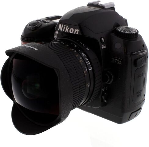 عدسة عين السمكة شبه الكروية عالية الدقة 6.5 ملم f/3.5 لكاميرات نيكون D60، D90، D300، D300s، D3000، D3100، D3200، D3300 D5000، D5100، D5300، D5500، D7000، D7100 in Kuwait