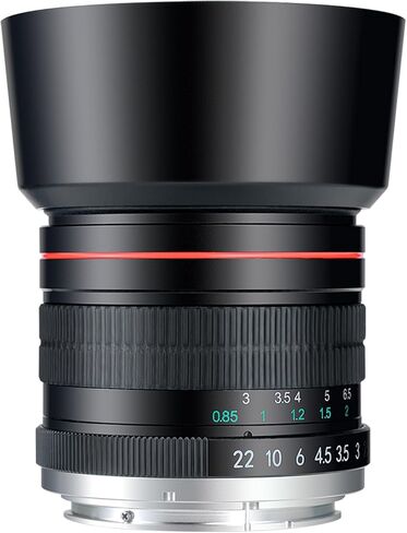 عدسة تركيب EF - JINTU 85 مم f1.8 عدسة مقربة بؤرية يدوية ثابتة لكاميرات Canon SLR T7i T7 2000D 4000D 90D 80D 70D 60D 50D 650D 600D 750D 700D 550D 450D 7D II 6D 5D T6s T6i T6 T5i T5 T4i in Kuwait