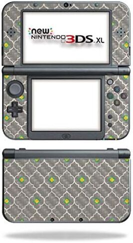 MightySkins Carbon Fiber Skin for Nintendo New 3DS XL (2015) - Quatrefoil | Protective, Durable Textured Carbon Fiber Finish | Easy to Apply, Remove, and Change Styles | Made in The USA in Saudi Arabia