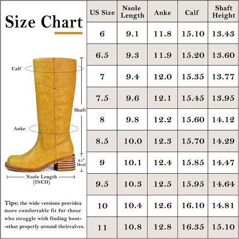 Women's Knee High Boots Square Toe Chunky Block Heel Long Boots for Women Comfortable Low Heel Womens Boots in Saudi Arabia