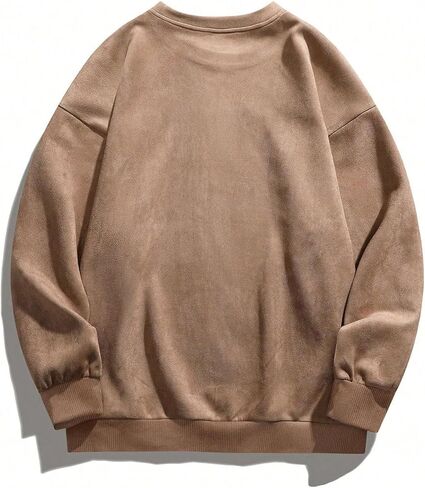 Verdusa Men's Drop Shoulder Crewneck Sweatshirt Casual Long Sleeve Pullovers in Saudi Arabia