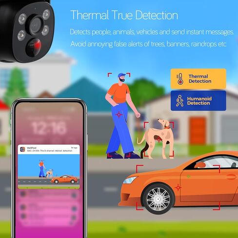 xmartO [Night Color] Super HD Solar Powered Wire-Free Home PTZ Security Camera Wireless Outdoor (Eternal Solar Power, Starlight Night Color Video, 0 Monthly Fee) in Saudi Arabia