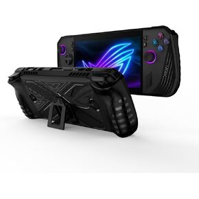 Rog Ally X TPU Protective Cover for ASUS Rog Ally X 2024 Gaming Console Skin Cover Handheld Protector Case Accessories (Black)