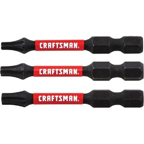 CRAFTSMAN Impact Rated 2 Inch Torx Screwdriving Bit Set, 3 Pack (CMAF13T3)