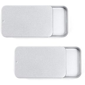 2Pack Travel Floss Picks Case，Refillable Portable Floss Pick Holder Container，Small Floss Dispenser and Dental Floss Holder，Small Tin Box Containers.