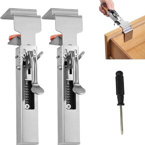 Adjustable drawer fixing clamp,Drawer front installation clamps,Cabinet clamps for installing cabinets,Cabinet hardware jig (2 SET)