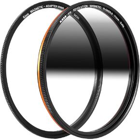 Kase Wolverine Revolution Magnetic 77mm Reverse Grad ND8 3 Stop Shockproof Tempered Optical Glass Sunset Filter & Adapter
