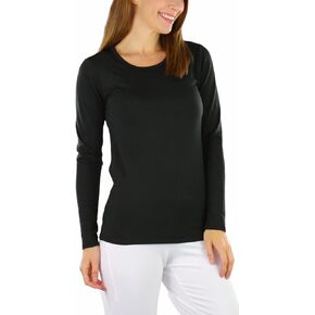 ToBeInStyle Women’s Crew Neck Fleece Lined Long Sleeve Tee Thermal Tops