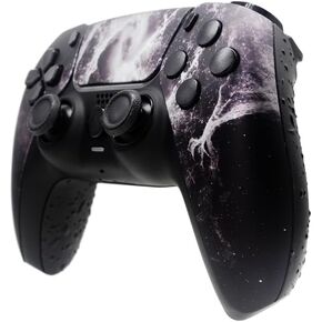 Front Shell for PS5 Controller with Touchpad Cover Custom Faceplate for PS5 BDM-010 Grey Galaxy