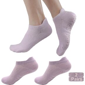 جوارب يوجا تاملين، جوارب بيلاتيس قبضة 4 أزواج جوارب غير قابلة للانزلاق لليوجا، باري، جوارب شبشب منزلية رياضية حافي القدمين، جوارب طاقم الحوامل in Kuwait