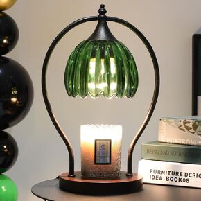 Candle Warmer Lamp with Timer, Electric Dimmable Candle Warmer, Vintage Black Wax Warmer Lamp, Christmas Gifts for Mom Women & Men, Modern Candle Lamp Home Decor for Living Room Bedroom Office Decor